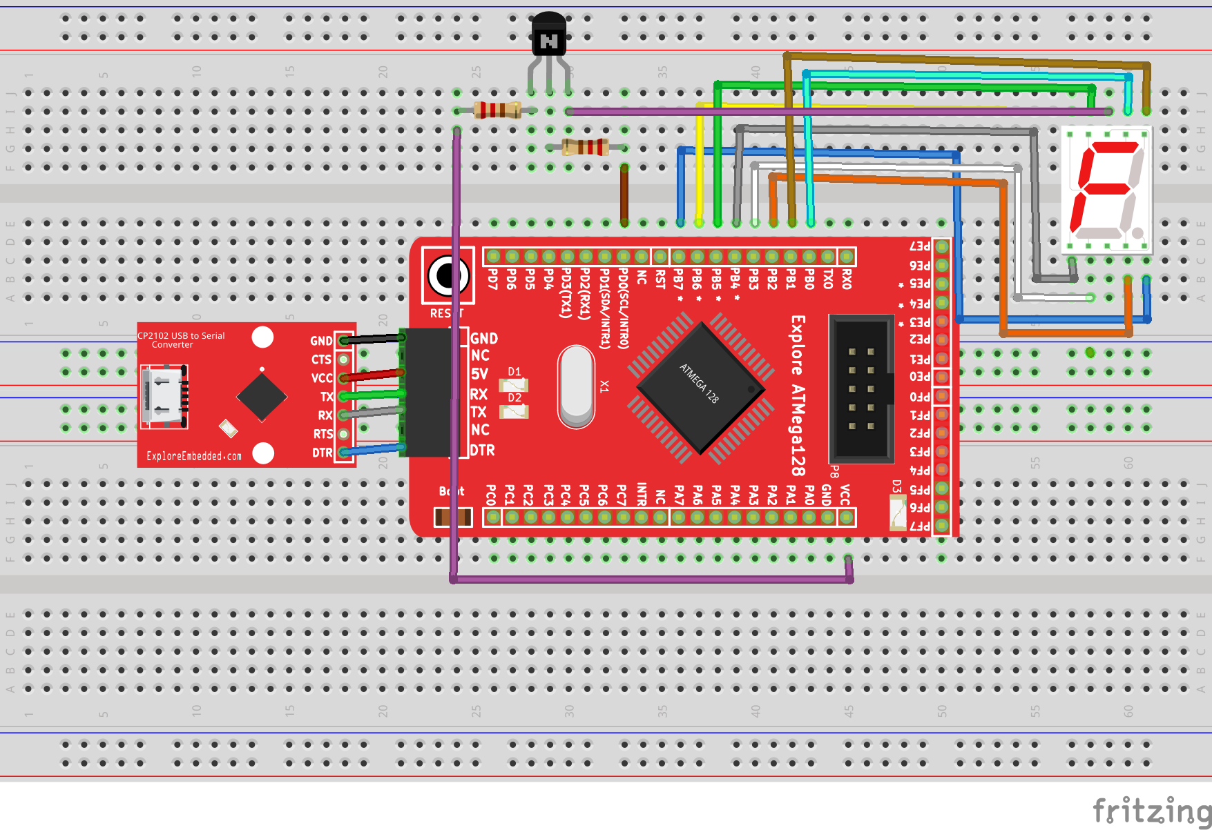 Interfacing Seven Segment Display with Atmega128 Breakout bb.png