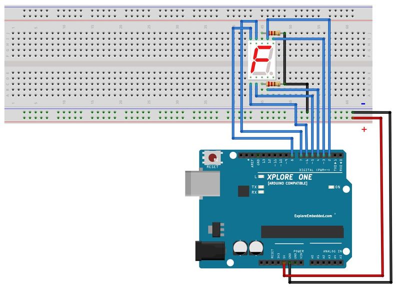 File:Arduino Display Numbers on Seven Segment Display.JPG