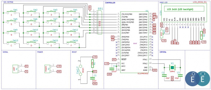 Schematic AVR Interfacing Hex Keypad.JPG