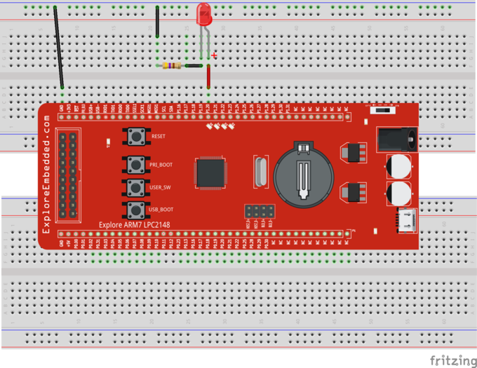 LPC2148 LED Blinking.png