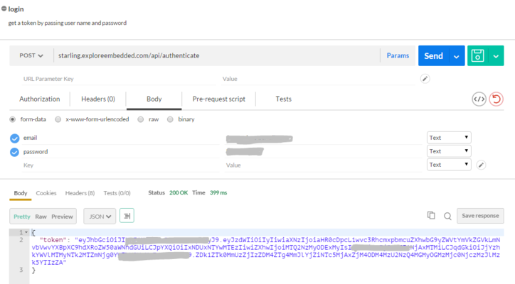 example with postman