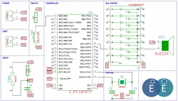 Schematic PIC Interfacing Buzzer.JPG